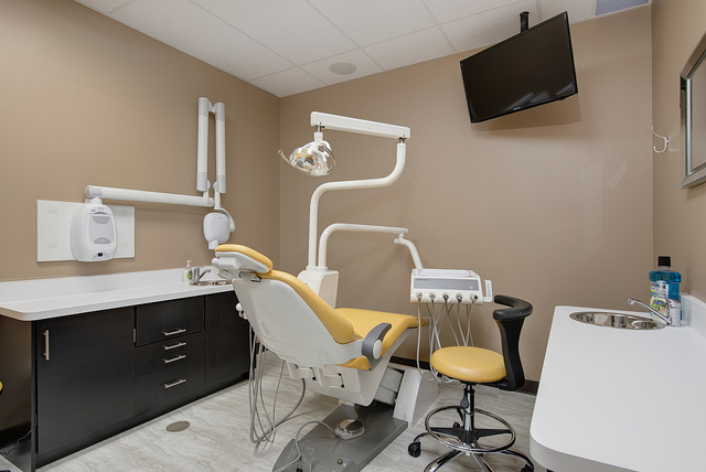 yellow chair dental operatory